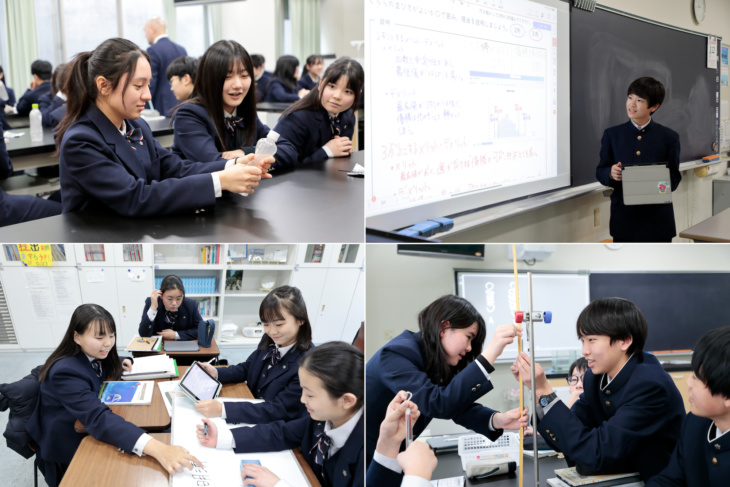 山梨学院中学校・高等学校の授業風景